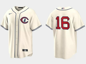 Patrick Wisdom Chicago Cubs cream jersey
