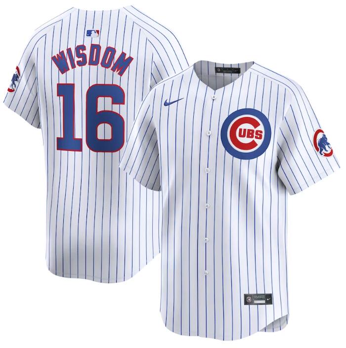 Patrick Wisdom Chicago Cubs white Home jersey