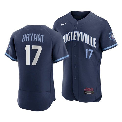 Kris Bryant Chicago Cubs navy City Connect jersey