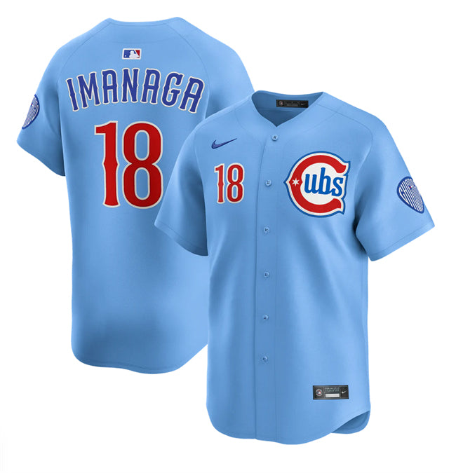 Shcta Imanaga Chicago Cubs blue Alternate jersey