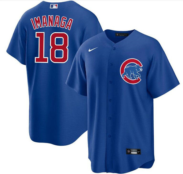 Shcta Imanaga Chicago Cubs blue jersey