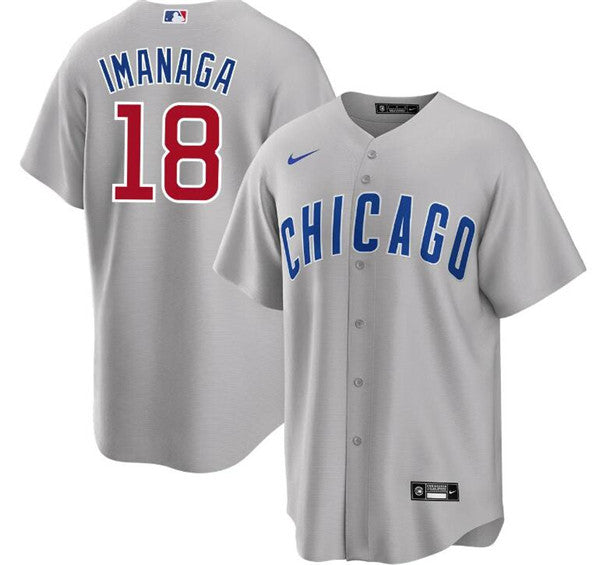 Shcta Imanaga Chicago Cubs gray jersey