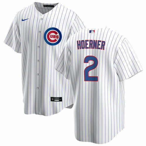 Nico Hoerner Chicago Cubs white jersey