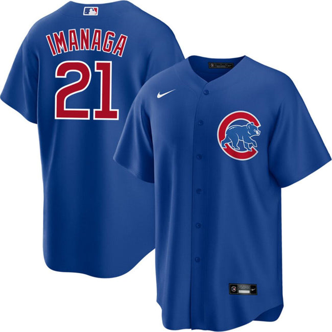 Shcta Imanaga Chicago Cubs blue jersey