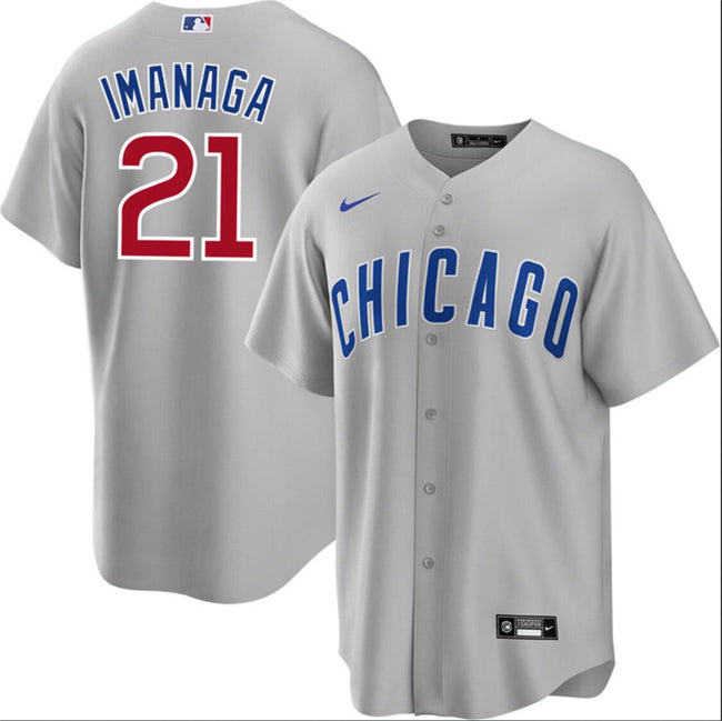 Shcta Imanaga Chicago Cubs gray jersey
