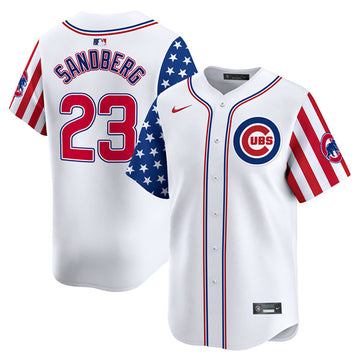 Ryne Sandberg Chicago Cubs white jersey