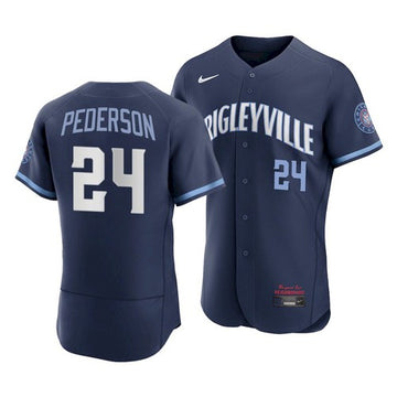 Joc Pederson Chicago Cubs navy City Connect jersey