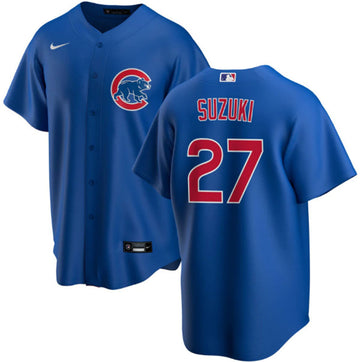 Seiya Suzuki Chicago Cubs blue jersey