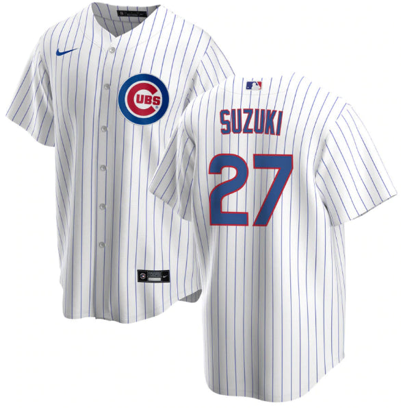 Seiya Suzuki Chicago Cubs white jersey