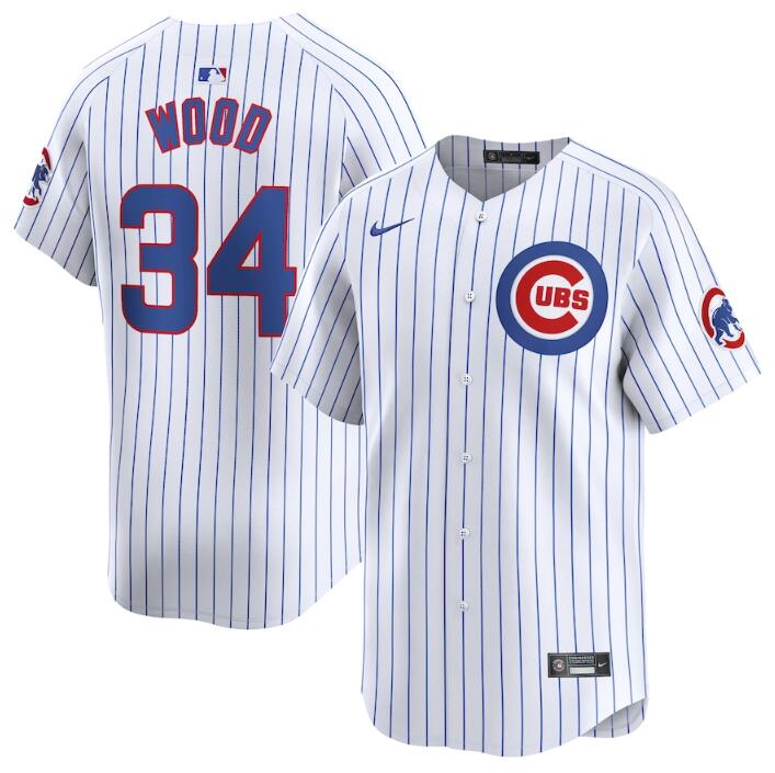Kerry Wood Chicago Cubs white Home jersey