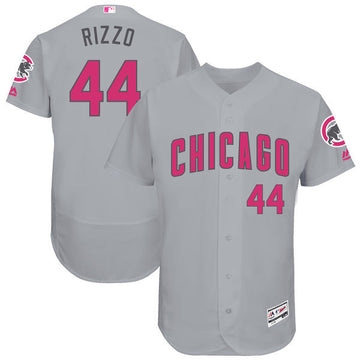 Anthony Rizzo Majestic Chicago Cubs gray jersey