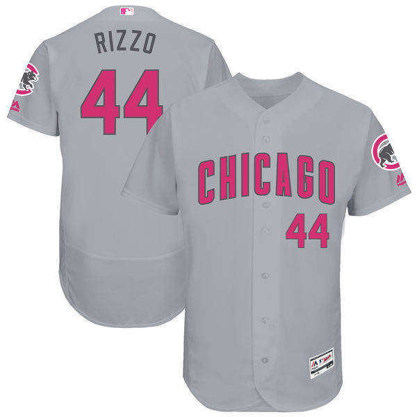 Anthony Rizzo Majestic Chicago Cubs gray jersey
