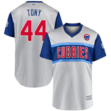 Anthony Rizzo Tony Majestic Chicago Cubs gray Classic jersey
