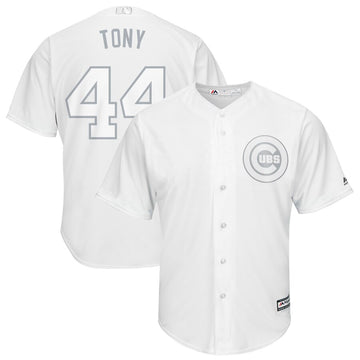 Anthony Rizzo Tony Majestic Chicago Cubs white jersey