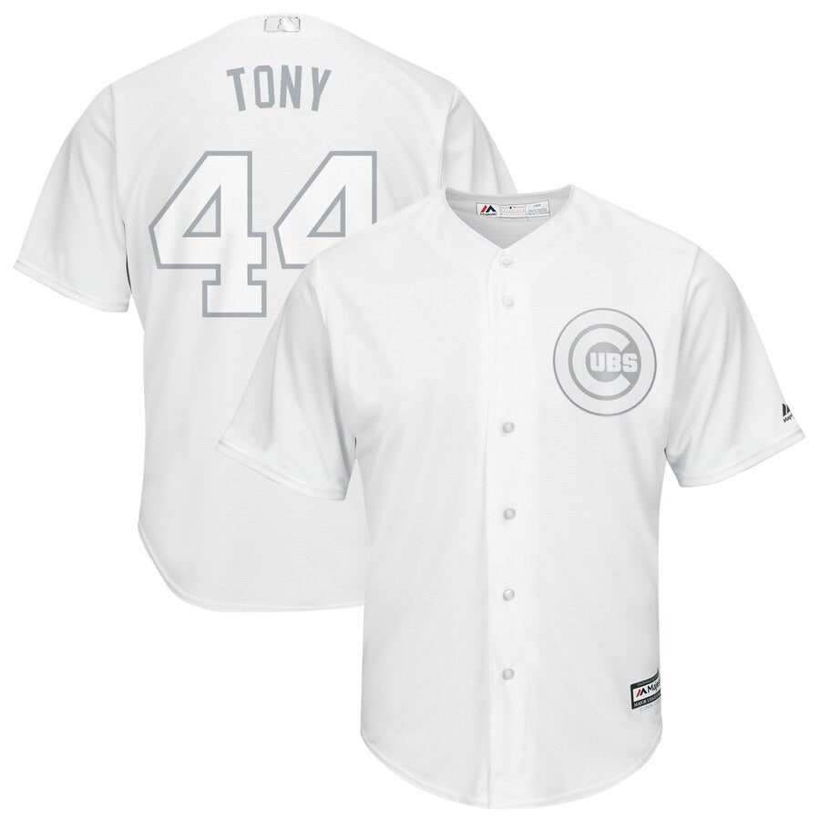 Anthony Rizzo Tony Majestic Chicago Cubs white jersey