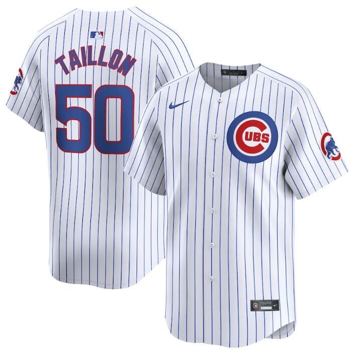 Jameson Taillon Chicago Cubs white Home jersey
