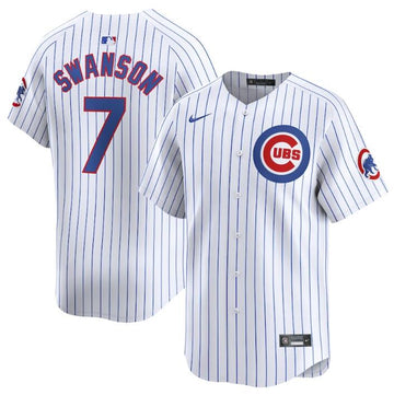 Dansby Swanson Chicago Cubs white Home jersey