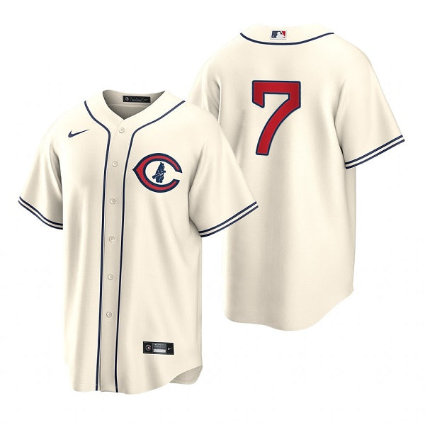 Yan Gomes Chicago Cubs cream jersey