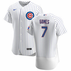 Yan Gomes Chicago Cubs white jersey