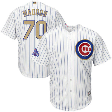 Joe Maddon Majestic Chicago Cubs white jersey