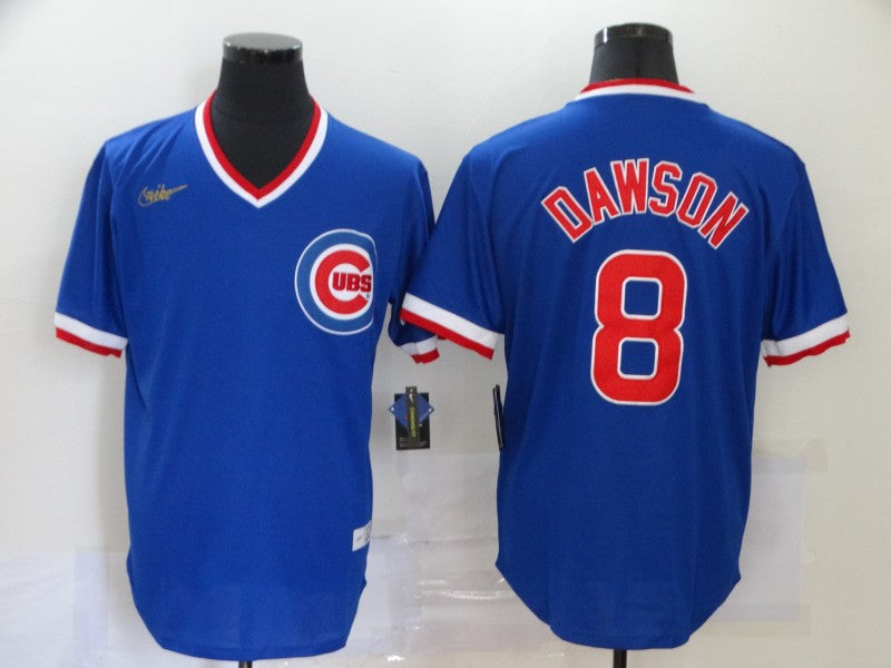Andre Dawson Chicago Cubs blue Throwback jersey