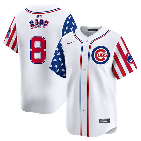Ian Happ Chicago Cubs white jersey