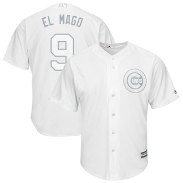Javier Baez El Mago Majestic Chicago Cubs white jersey