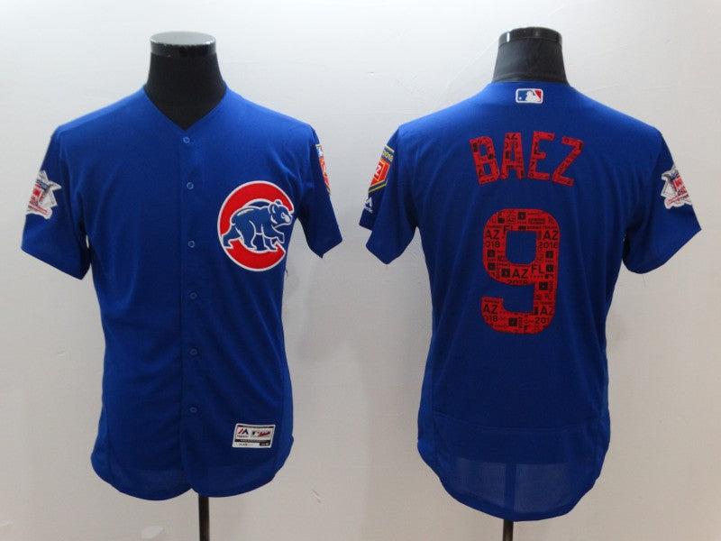 Javier Baez Chicago Cubs royal jersey