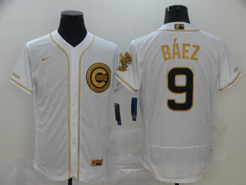 Javier Baez Chicago Cubs white jersey