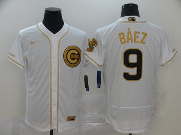 Javier Baez Chicago Cubs white jersey