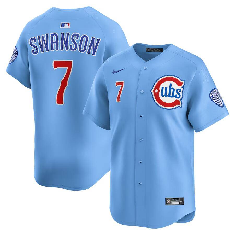 Custom Chicago Cubs blue Alternate jersey