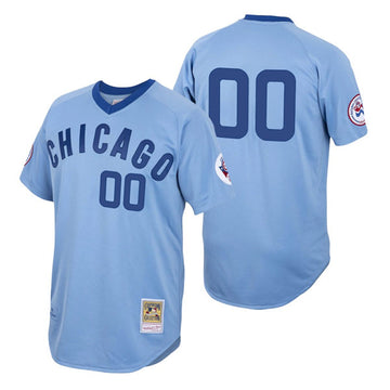 Custom Chicago Cubs blue jersey