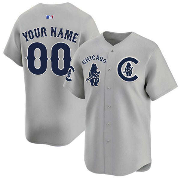 Custom Chicago Cubs gray jersey