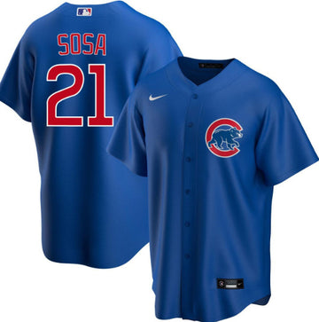Custom Chicago Cubs blue jersey