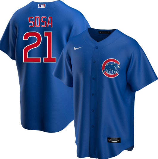 Custom Chicago Cubs blue jersey