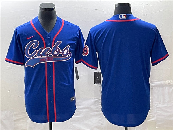 Custom Chicago Cubs royal jersey