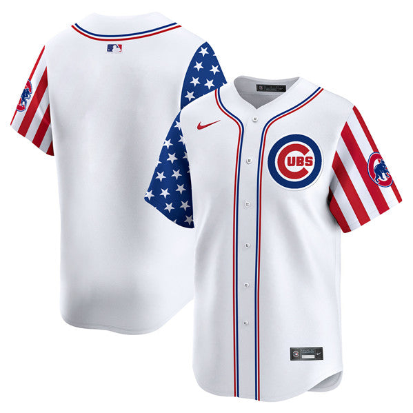 Custom Chicago Cubs white jersey