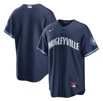 Chicago Cubs navy jersey