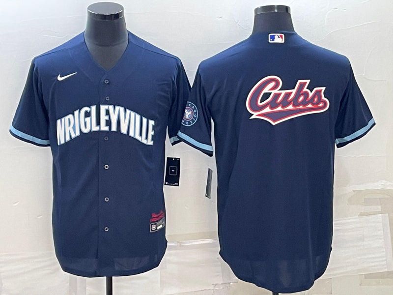 Chicago Cubs navy jersey