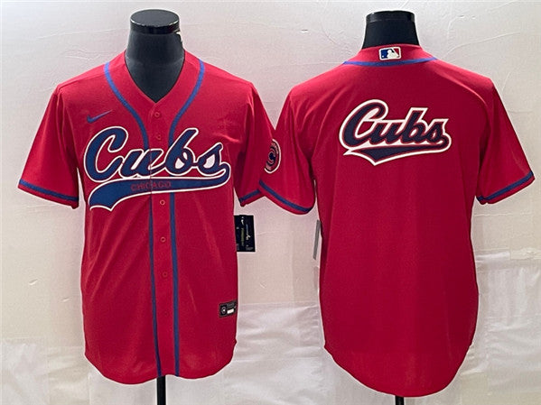 Chicago Cubs red jersey