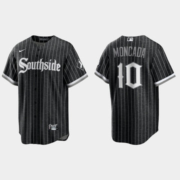 Yoan Moncada Chicago White Sox black City Connect jersey