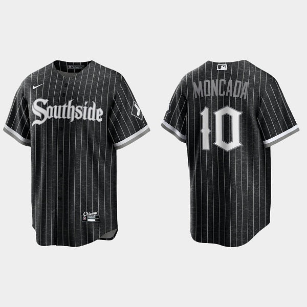 Yoan Moncada Chicago White Sox black City Connect jersey