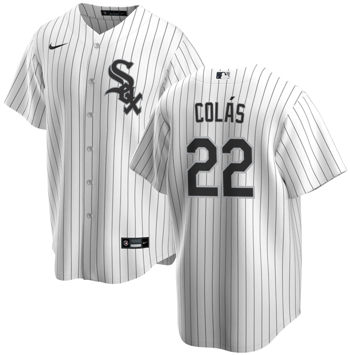 Oscar Colas Chicago White Sox white jersey