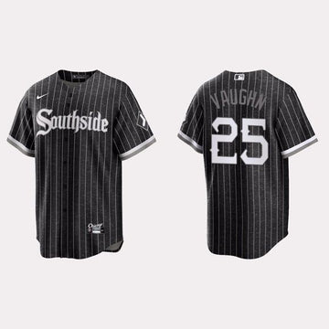 Andrew Clayton Vaughn Chicago White Sox black City Connect jersey
