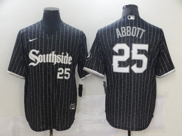 Jim Abbott Chicago White Sox black City Connect jersey