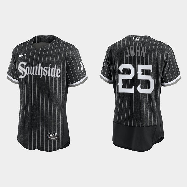 Tommy John Chicago White Sox black City Connect jersey