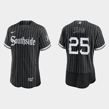 Tommy John Chicago White Sox black City Connect jersey