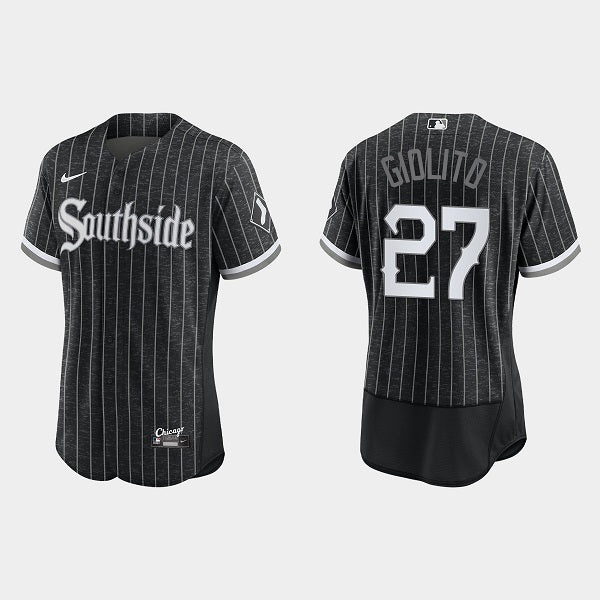 Lucas Giolito Chicago White Sox black City Connect jersey