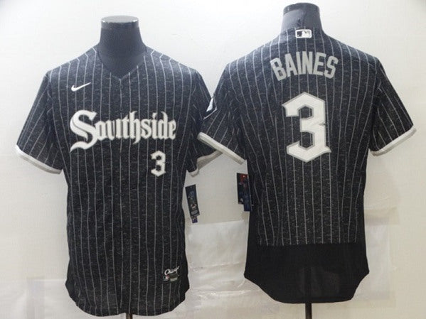 Harold Baines Chicago White Sox black City Connect jersey