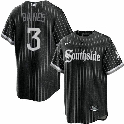 Harold Baines Chicago White Sox black City Connect jersey